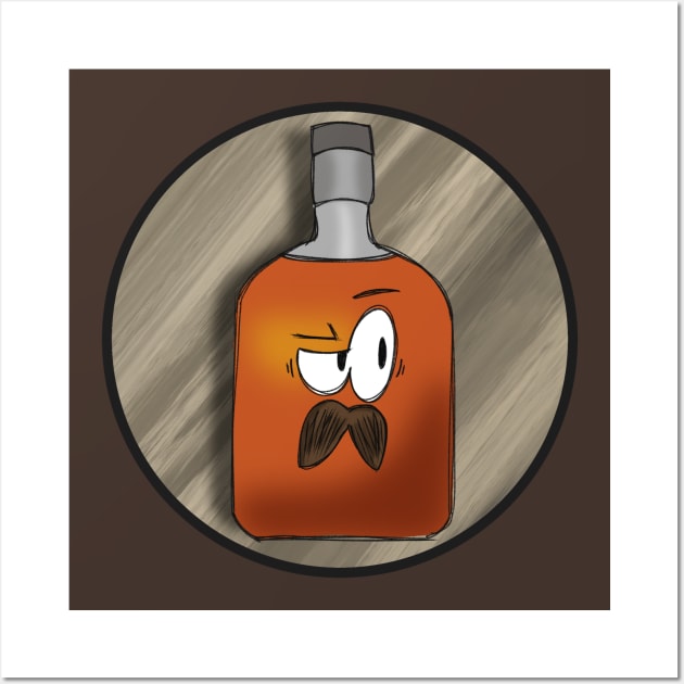 Cartoon Bourbon Wall Art by BKArtwork